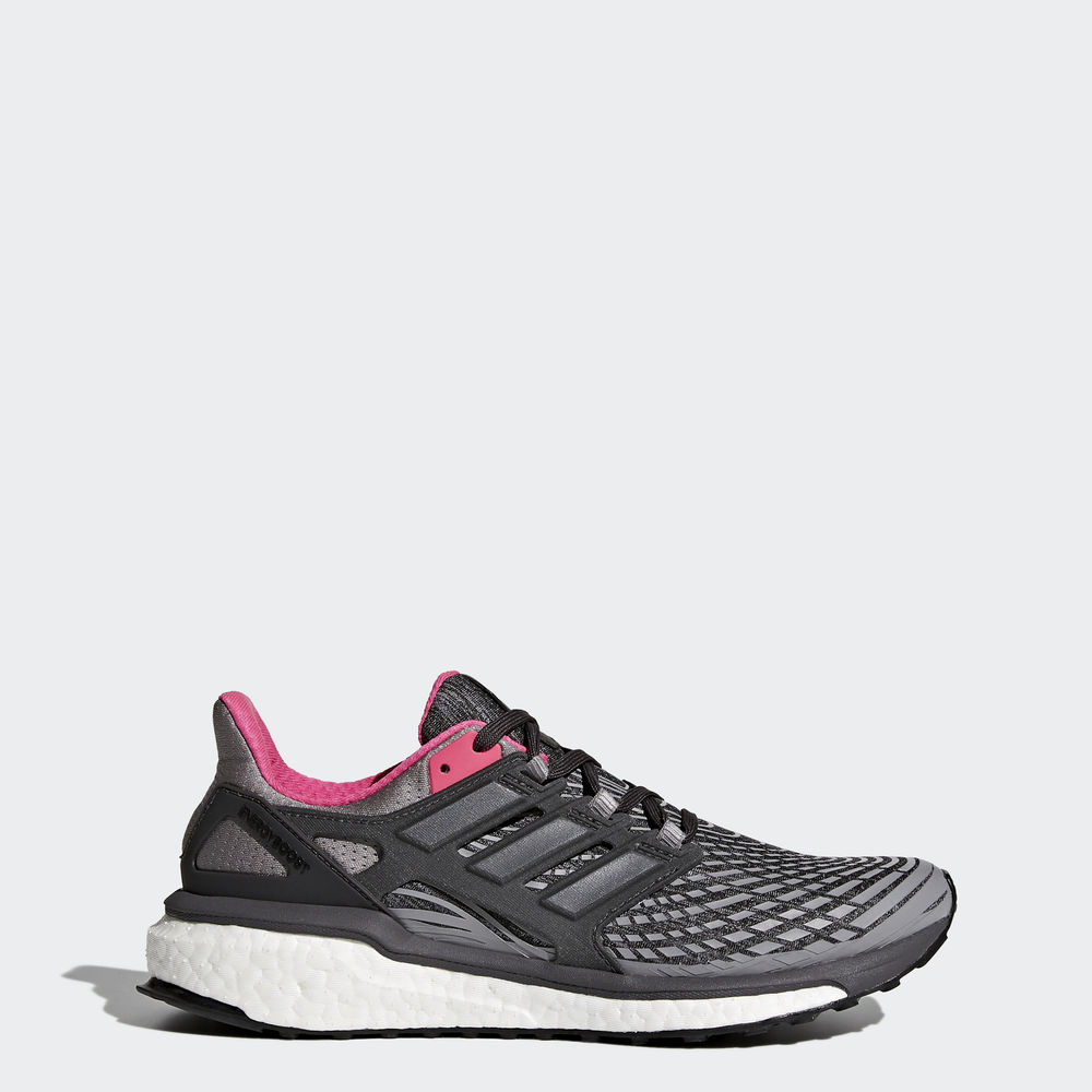 Adidas Energy Boost - παπουτσια για τρεξιμο γυναικεια - Γκρι/Μαυρα/Γκρι,Μέγεθος: EU 36 – 54 2/3 (282